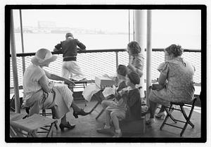 Passengers on a ship