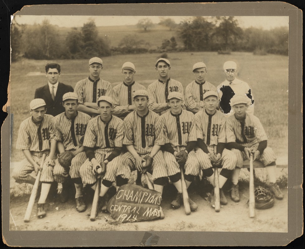 Photographs [realia], 1914 baseball team Digital Commonwealth