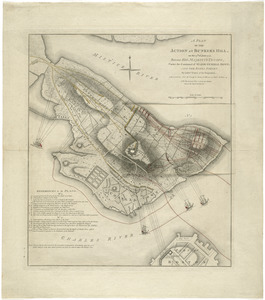 A plan of the action at Bunkers Hill, on the 17th. of June, 1775