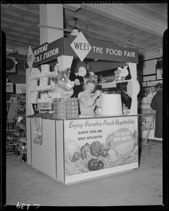 WEEI Food Fair booth, with Peggy Kiley