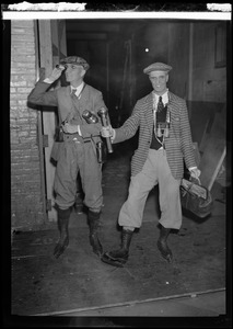 Frederick A. Eustis and Augustus H. Eustis at the Skating Club of Boston carnival, Boston Arena