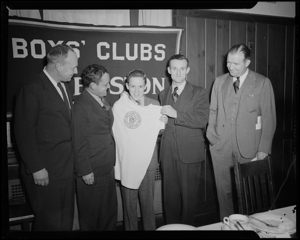 Boys' Club of Boston dinner, with Arthur T. Burger on left