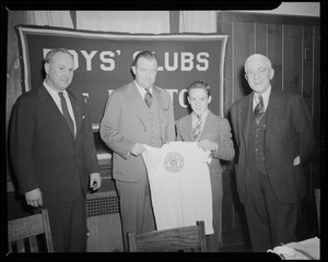 Boys' Club of Boston dinner, with Arthur T. Burger on left