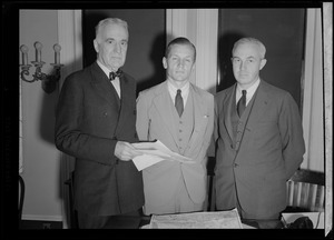 Three committee chairmen, Gen. Charles H. Cole, Lawrence Coolidge, and E. Craig Greiner