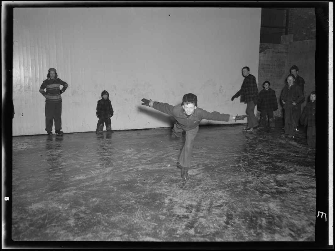 Boys' Club, skating, South Boston