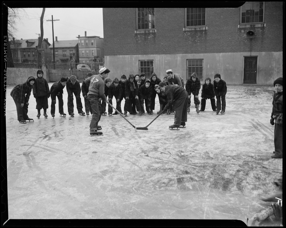 Boys' Club, skating, South Boston