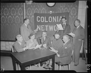 Group of unidentified people in WAAB studio
