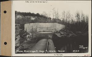 Three Rivers hydroelectric, 9, Gage #1, Otis Co., Palmer, Mass., May 15, 1928
