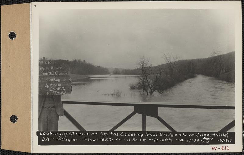 Looking upstream at Smiths Crossing (first bridge above Gilbertville