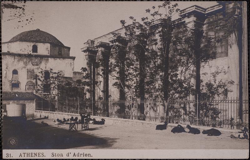 Athènes. Stoa d'Adrien