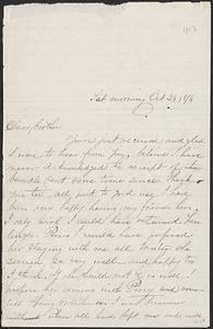 Letter from Ruth Ann B. Strout to John D. Long, October 24, 1874