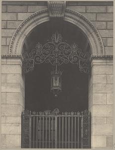 Boston Public Library, Boylston Street entrance, central archway