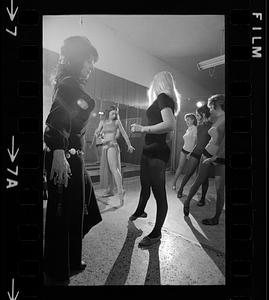 Housewives' belly-dancing class, Roslindale