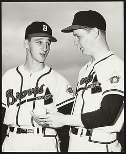 National leaguers top left-handers. Warren Spahn. Chet Nichols