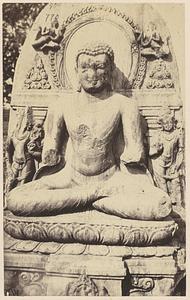 Statue of the seated Buddha at Bargaon