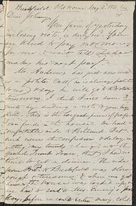 Letter from Zadoc Long to John D. Long, May 2, 1866