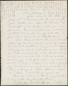 Letter from Zadoc Long to John D. Long, October 10, 1867