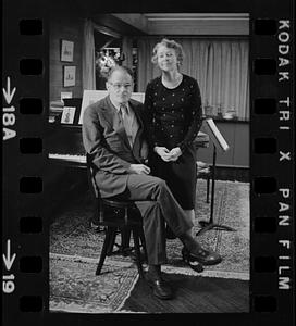 Dr. Robert Pearson and Florence Chapman Pearson at piano