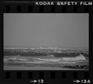 Coast Guard 44 footer in surf