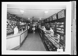 Interior of drug store