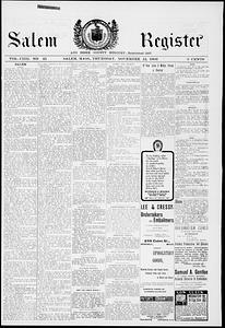 Salem Register and Essex County Mercury