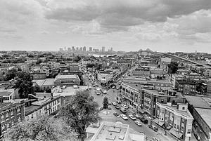 View from City Hall looking south towards Boston
