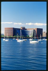 Boston (circa 1999) - John J. Moakley Federal Court House seen from Boston Harbor