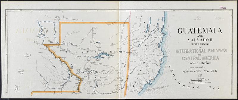 Guatemala and Salvador from a drawing by International Railways of Central America