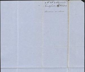 Anson P. Morrill to George Coffin, 26 February 1851