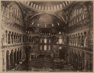 Interieur de la Mosquée de Ste. Sophie. Vue generale