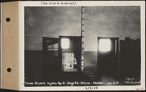 Three Rivers hydroelectric, 9, Gage #4, Otis Co., Palmer, Mass., Jun. 8, 1928