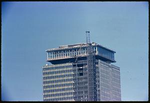 Prudential Tower under construction, Boston