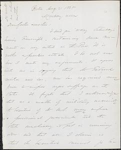 Letter from John D. Long to Zadoc Long and Julia D. Long, August 21, 1865