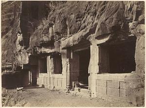 Facade of Cave VI, Ajanta
