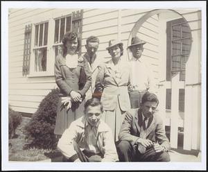 Farrick family taken at the Farrick house at the corner of Long Plain and Depot Road