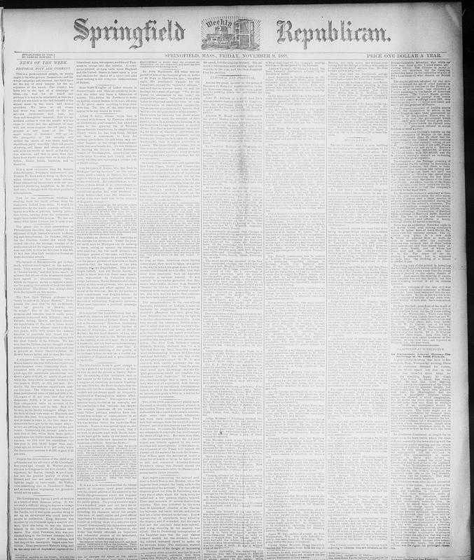 Springfield Weekly Republican - Digital Commonwealth