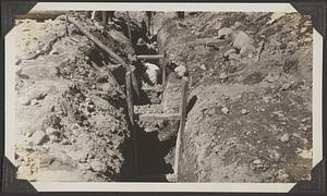 Laying pipe across the State Road