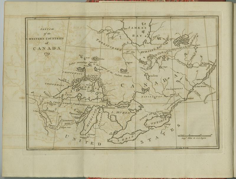 Sketch of the western countries of Canada