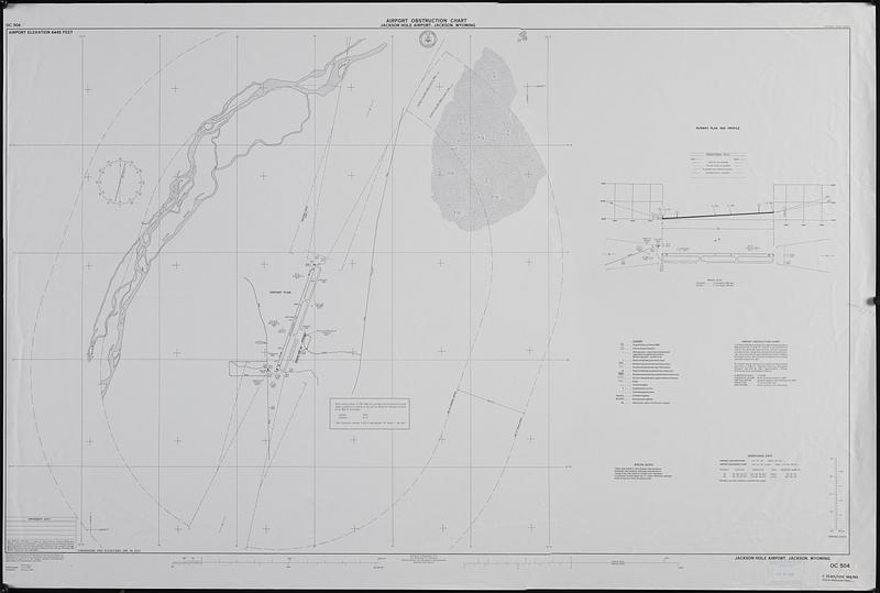 Airport obstruction chart, OC 504, Jackson Hole Airport, Jackson, Wyoming
