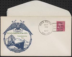 First day cover USS Salem commissioning 5/14/49
