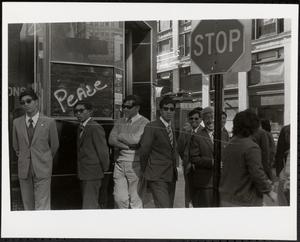 Group of businessmen downtown