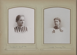 Newton High School, graduation 1895 & few 1896 - Mabel E. Conant, Class of 1896 - Mabel Peabody Ober -