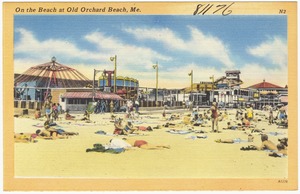 On the beach at Old Orchard Beach, Me.