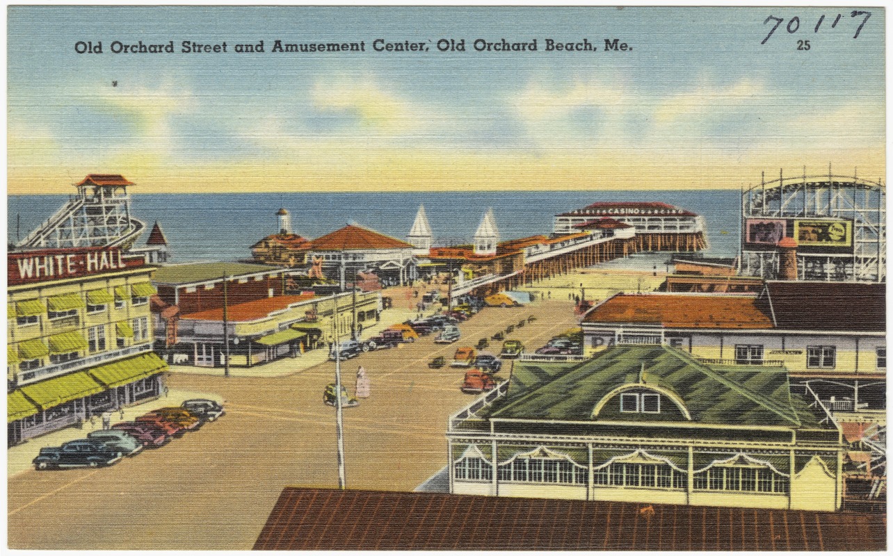 Old Orchard Street and Amusement Center, Old Orchard Beach, Me.