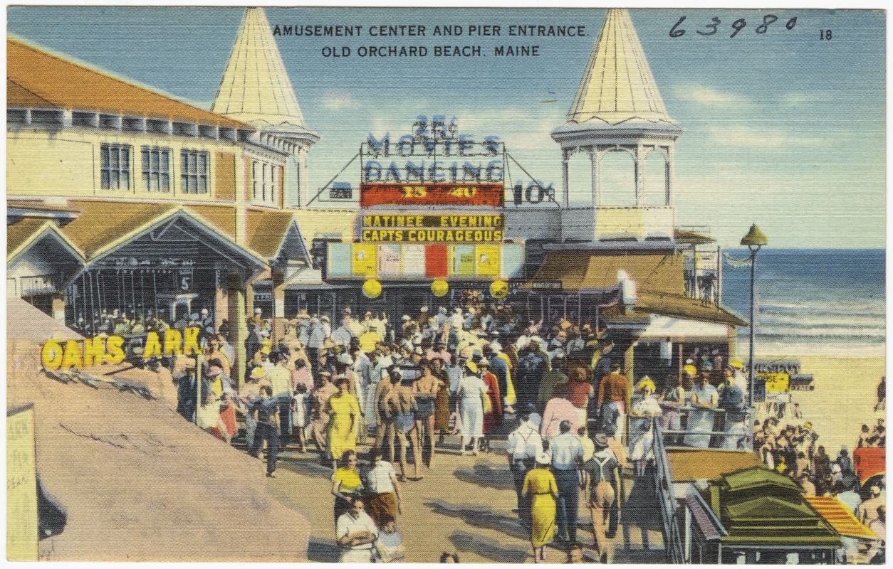 Amusement Center and pier entrance, Old Orchard Beach, Maine