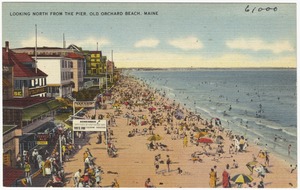 Looking north from the pier, Old Orchard Beach, Maine