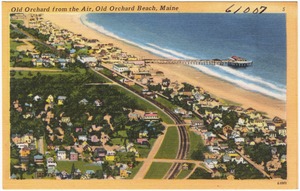 Old Orchard from the air, Old Orchard Beach, Maine