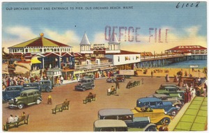 Old Orchard Street and Entrance to Pier, Old Orchard Beach, Maine