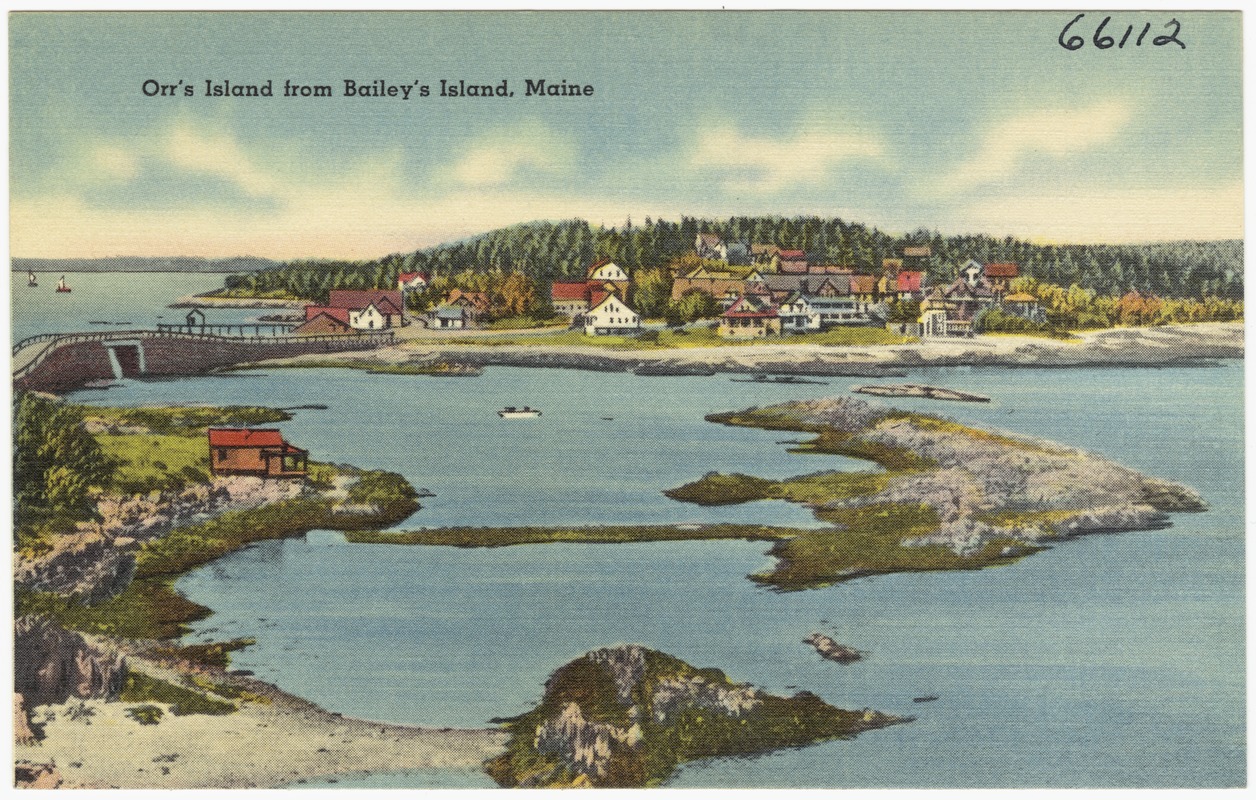 Orr's Island from Bailey's Island, Maine - Digital Commonwealth