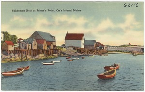 Fisherman Huts at Prince's Point, Orr's Island, Maine